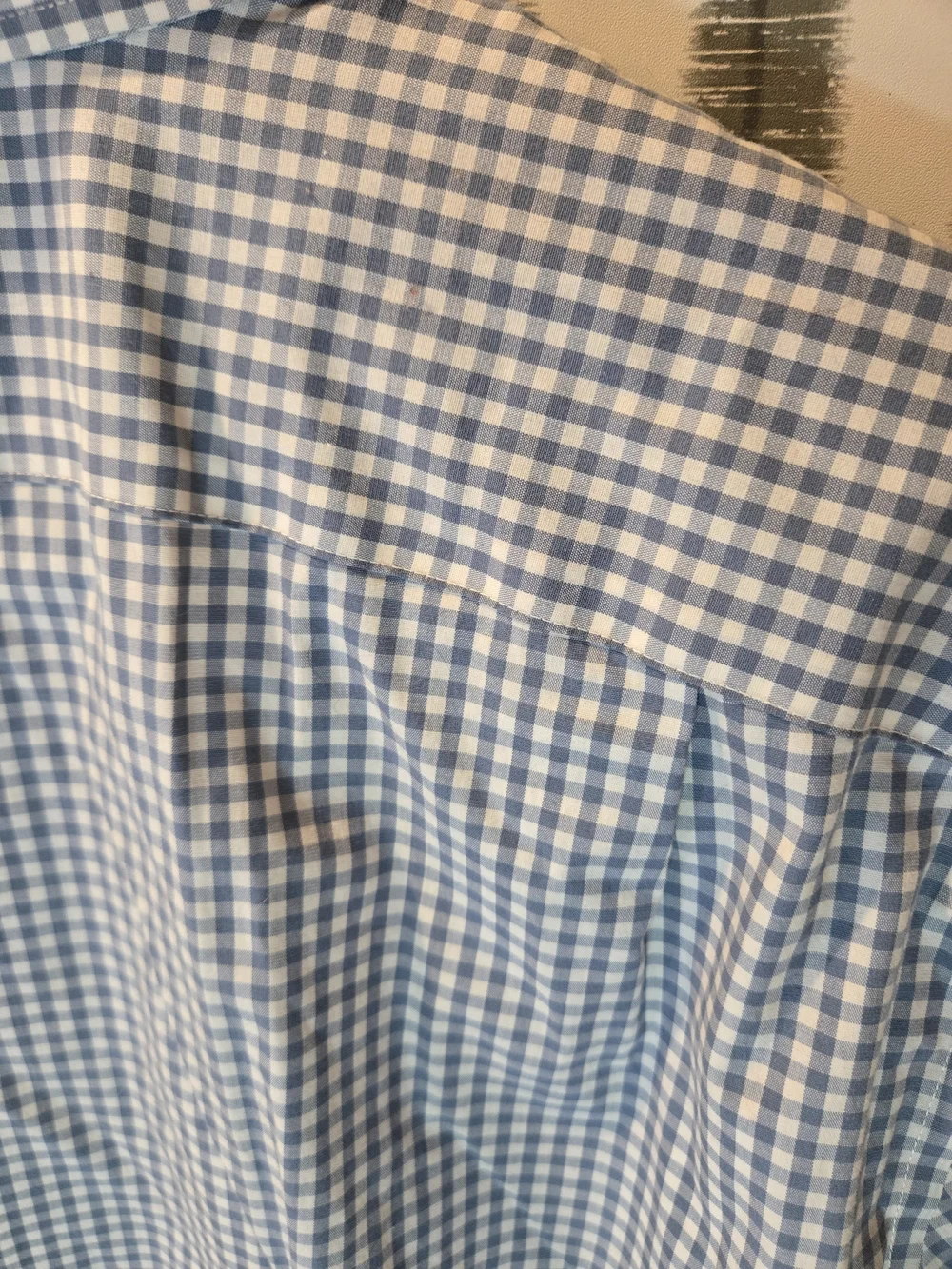 J. Crew Blue and White Gingham Button-Down Shirt Size LARGE